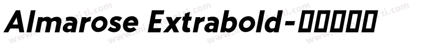 Almarose Extrabold字体转换